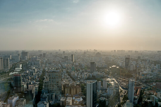 Blick auf Ho-Chi-Minh-City