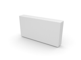 3D box on white background