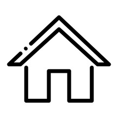 Pixel perfect thin minimal home house line icon