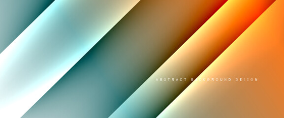 Fluid gradients with dynamic diagonal lines abstract background. Bright colors with dynamic light and shadow effects. Vector wallpaper or poster