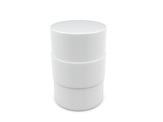 3d cylinder on white background