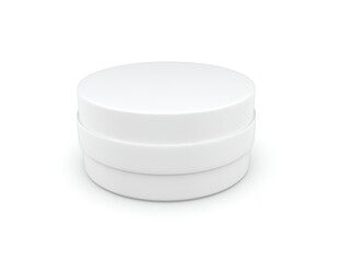 3d cylinder on white background
