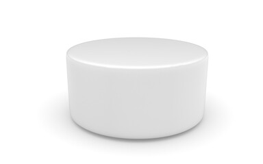 3d cylinder on white background