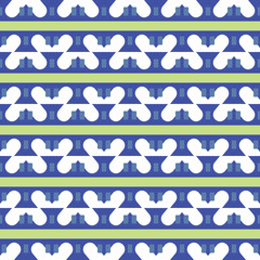 Vector seamless pattern texture background with geometric shapes, colored in blue, green, white colors.