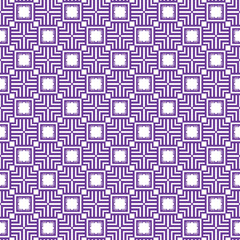 Vector seamless pattern texture background with geometric shapes, colored in purple, white colors.