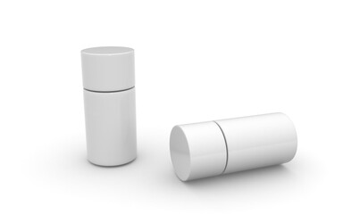 3d bottle mockup on white background