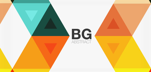 Mosaic triangle pattern abstract background for cover, banner, flyer and poster and other template