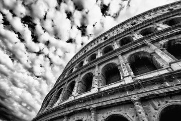 Plakat The Colosseum and the homonymous square on a summer day, Rome, Italy