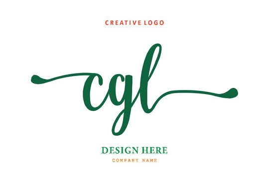 pharmacy logo composition of the letter CGL is simple, easy to understand, simple and authoritative