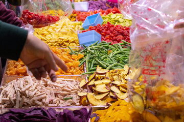 New Year, Taipei, New Year’s Day Street, dried fruits and vegetables