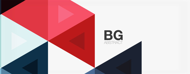 Mosaic triangle pattern abstract background for cover, banner, flyer and poster and other template