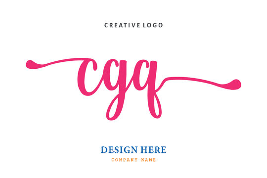 pharmacy logo composition of the letter CGQ is simple, easy to understand, simple and authoritative