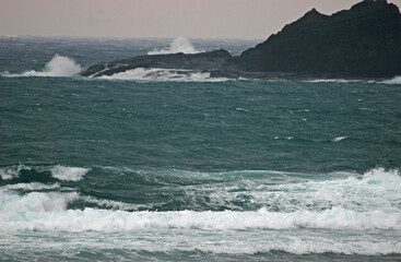 Fototapeta premium 厳寒の江差・日本海