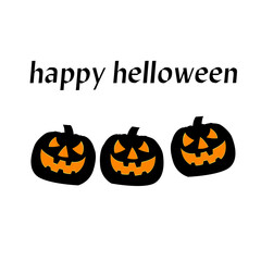 Scary halloween pumpkins background image