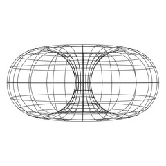 Torus Topology Circle Geometry Mathematics on white background. - 384698187