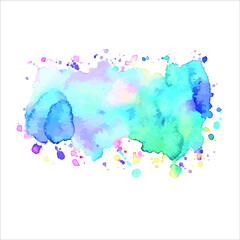 brushed of paint watercolor. Vector eps10