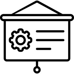 line icon for presentation
