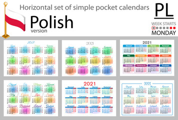 Andorra horizontal pocket calendars for 2021