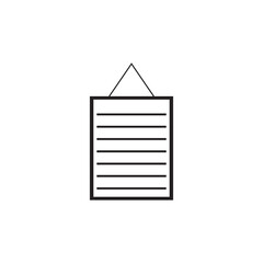 note icon symbol sign vector