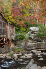 West Virginia Grist Mill in fall