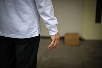 Fototapeta premium 置き配の窃盗イメージ