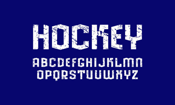 Sans serif font in sport style