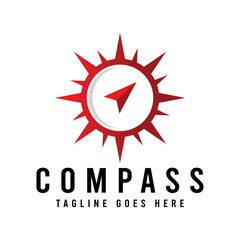 compass adventure logo icon vector template.