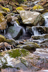 rushing mountain water