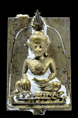 The olds metal  material amulet from Thailand,classic style ,Powerful .