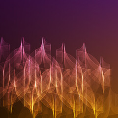 Art & Illustration abstract light design wallpaper blue purple fractal pink pattern technology graphic digital backdrop backgrounds wave violet lines color futurist