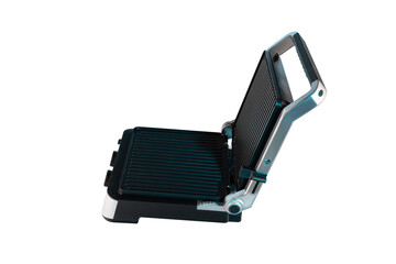 Electric grill for home cooking, burger, vegetables, meat, fish,