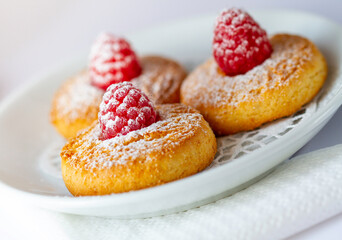 Cookies with a raspberry