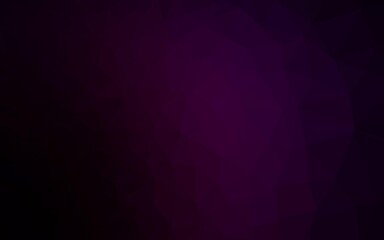 Obraz premium Dark Purple vector low poly cover.