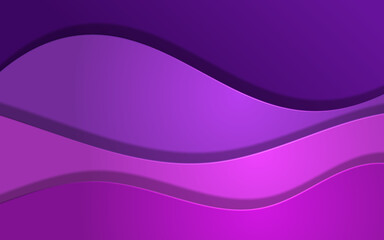 Abstract wave overlap background in purple colors.