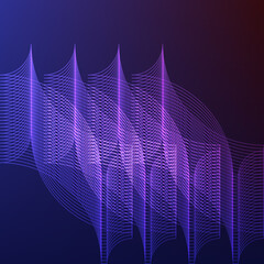 Art & Illustration abstract blue wave design line technology pattern wallpaper light lines texture digital backdrop space fractal white color artistic motion element waves black business