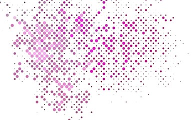 Light Pink vector template with circles.