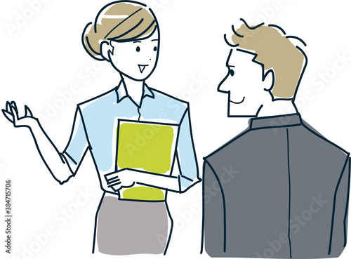 ビジネス マナー 案内 イラスト Wall Mural Wallpaper Murals Takako