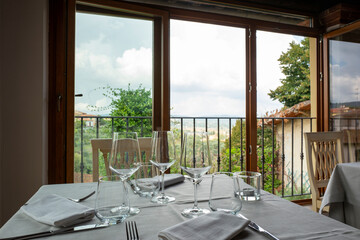 Eingedeckter Tisch Toskana Monte San Savino