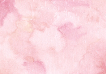 texture background16 優しいピンクの和紙 水彩にじみ背景	