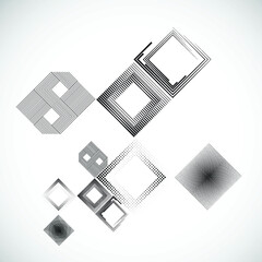 Lines circle wallpaper . Vector Illustration . Design element . Abstract Geometric background .