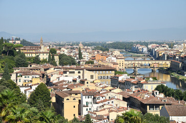 Panoramic view of the city of Florence, Tuscany, Italy