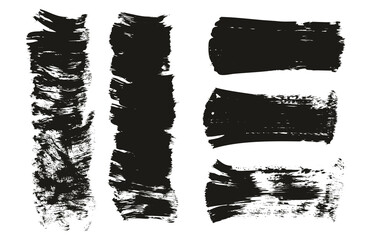 Flat Paint Brush Thick Short Mix Background High Detail Abstract Vector Background Mix Set 