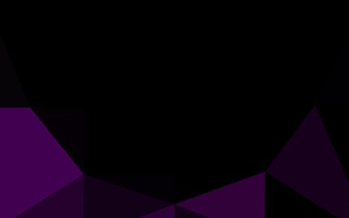 Dark Purple vector polygon abstract layout.