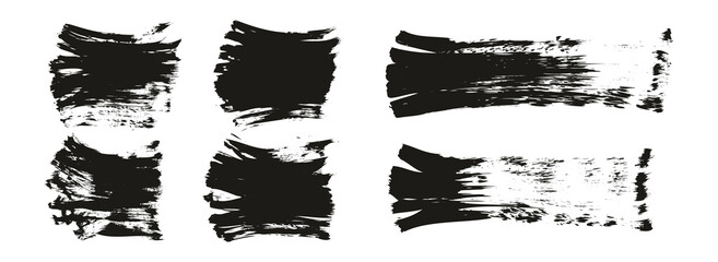 Flat Paint Brush Thick Short Mix Background High Detail Abstract Vector Background Mix Set 