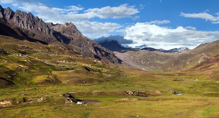 Rainbow mountains or Vinicunca Montana de Siete Colores