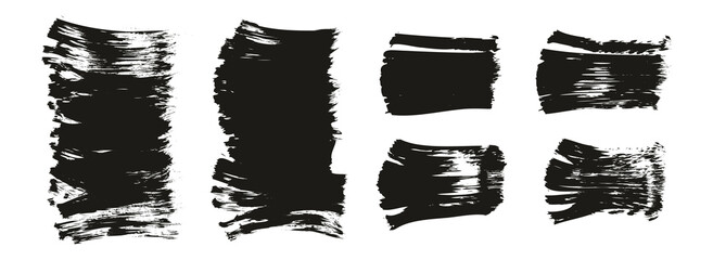 Flat Paint Brush Thick Short Mix Background High Detail Abstract Vector Background Mix Set 