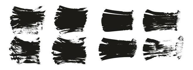 Flat Paint Brush Thick Short Mix Background High Detail Abstract Vector Background Mix Set 