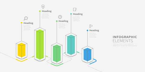 Modern infographic design template