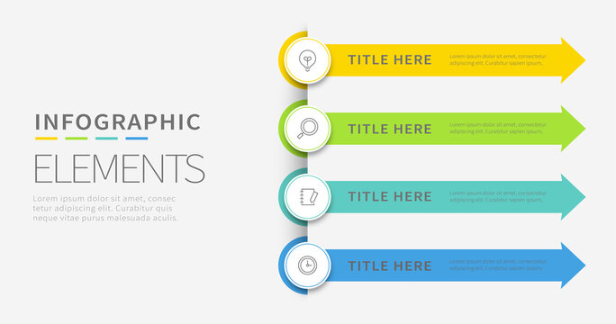 Modern infographic design template
