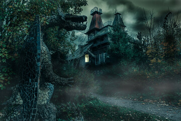 person in the forest